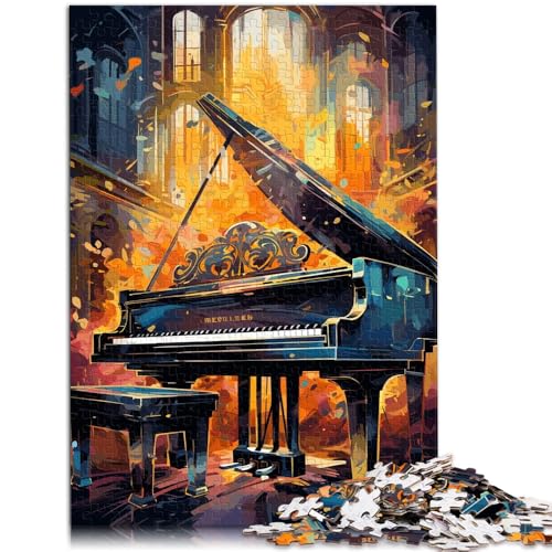 1000-teiliges Puzzle für Erwachsene, Ethereal Keys Piano, Lernpuzzle, Lernspiel für Geburtstag, Weihnachten, 14,96 x 20,47 Zoll von SYUNFEI