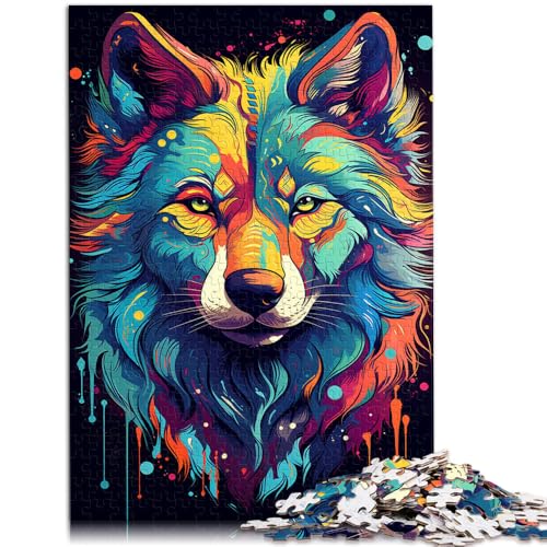 Puzzle 2000 Teile für Erwachsene Fantasy Wolf Lernspiel Herausforderungsspielzeug Lernspiel für Geburtstag, Weihnachten 27,56 Zoll x 39,37 Zoll von SYUNFEI