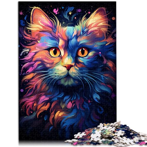 Puzzle Erwachsene, 1000 Teile, Katze, Heimdekoration, Puzzle-Spielzeug, Herausforderung der Gehirnintelligenz, süchtig machendes Spielzeug, 10,27 x 14,96 Zoll, 14-Jährige Puzzle Erwachsene, 1000 Teile, Katze, Heimdekoration, Puzzle-Spielzeug, Herausforderung der Gehirnintelligenz, süchtig machendes Spielzeug, 10,27 x 14,96 Zoll, 14-Jährige von SYUNFEI