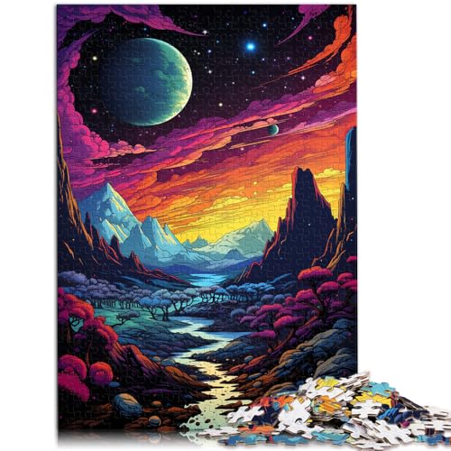 Puzzle für Erwachsene, 1000 Teile, Fantasie-Weltraumlandschaft, Puzzle für Lernspiele, Herausforderung, Spielzeug, Geschenkideen, 10,27 x 14,96 Zoll von SYUNFEI