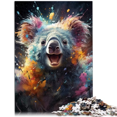 1000-teiliges Puzzle für Erwachsene, Malen, Farbe, Koala, Lernspiele, Heimdekoration, Puzzle, EIN Kunstwerk, 14,96 x 20,47 Zoll 1000-teiliges Puzzle für Erwachsene, Malen, Farbe, Koala, Lernspiele, Heimdekoration, Puzzle, EIN Kunstwerk, 14,96 x 20,47 Zoll von SYUNFEI
