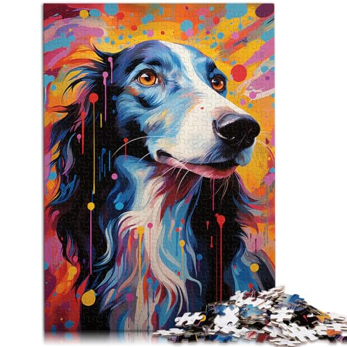 Puzzle 1000 Teile für Erwachsene, Malen eines Saluki-Hundes, Lernspiel, Herausforderung, Spielzeug, 26x38cm, Geeignet für und Jugendliche ab 14 Jahren Puzzle 1000 Teile für Erwachsene, Malen eines Saluki-Hundes, Lernspiel, Herausforderung, Spielzeug, 26x38cm, Geeignet für und Jugendliche ab 14 Jahren von SYUNFEI
