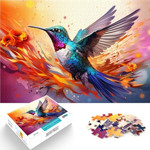 Puzzle für Erwachsene, Gemälde von Kolibris, Puzzle 2000 Teile, 27.56 in x39.37 in, Graukartenpuzzle für Jugendliche und Erwachsene, Spielzeug, Denkspiel von SYUNFEI