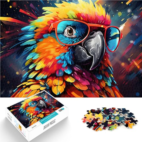 1000-teiliges Puzzle für Erwachsene, Papagei, entspannendes, intellektuelles Lernspielzeug, tolles, 50 x 75 cm, für Teenager ab 14 Jahren von SYUNFEI