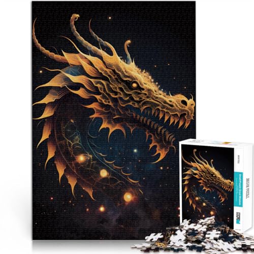 Puzzle mit 1000 Teilen für Erwachsene, Tiere, Drachen, Stressabbau-Spielzeug, Herausforderung für die Gehirnintelligenz, süchtig machendes Spielzeug, 50 x 75 cm, Puzzle mit 1000 Teilen für Erwachsene, Tiere, Drachen, Stressabbau-Spielzeug, Herausforderung für die Gehirnintelligenz, süchtig machendes Spielzeug, 50 x 75 cm, von SYUNFEI