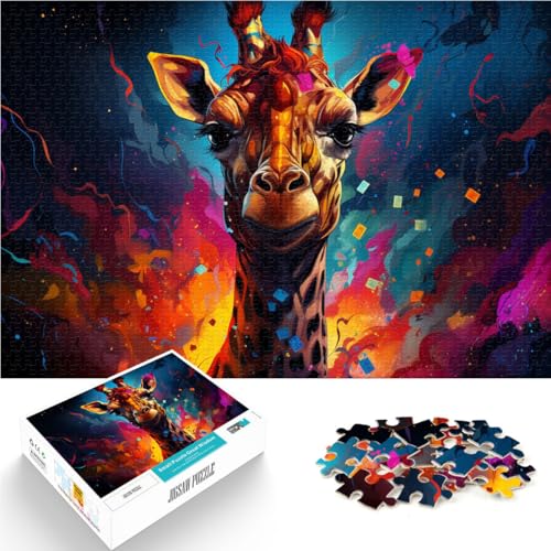 Puzzle für Erwachsene, 2000 Teile, Giraffen-Mal-Puzzlespiel, Wanddekoration, einzigartige Geburtstags, 27,56 x 39,37 Zoll Puzzle für Erwachsene, 2000 Teile, Giraffen-Mal-Puzzlespiel, Wanddekoration, einzigartige Geburtstags, 27,56 x 39,37 Zoll von SYUNFEI