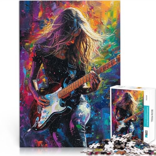 Puzzle 2000 Teile für Erwachsene, Gitarrenspieler, Puzzle, Lernspiele, Lernspiel für Geburtstag, Weihnachten, 70 x 100 cm, für Teenager ab 14 Jahren von SYUNFEI