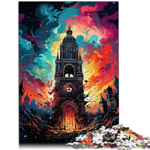 Puzzle 1000 Teile für Erwachsene Gent CAC AFS Glockenturm Denkspiel Stressabbau Staycation Zeit totschlagen 10,27 Zoll x 14,96 Zoll von SYUNFEI