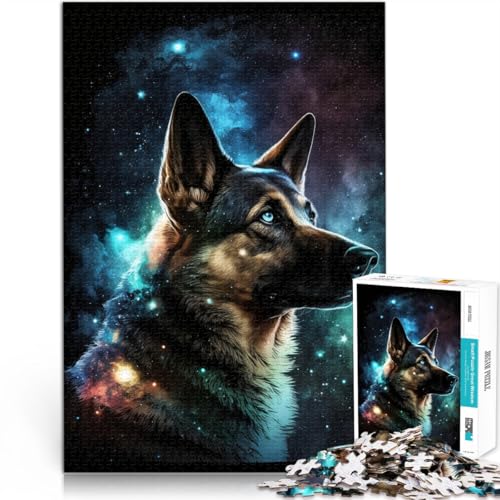 Puzzle für Erwachsene, 2000 Teile, Galaxy Art, Deutscher Schäferhund, Spielzeug, Denkspiel, Tolle Geschenke und Spielzeuge, 27,56 x 39,37 Zoll, für Teenager ab 14 Jahren von SYUNFEI