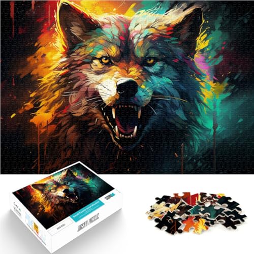 Puzzle 2000 Teile für Erwachsene, Grauer Wolf, Lernspiele, anspruchsvoll, Aber lustig und humorvoll, 60 x 100 cm, für 14-Jährige Puzzle 2000 Teile für Erwachsene, Grauer Wolf, Lernspiele, anspruchsvoll, Aber lustig und humorvoll, 60 x 100 cm, für 14-Jährige von SYUNFEI