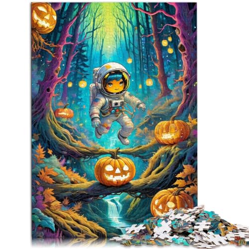 Puzzle 2000 Teile für Erwachsene, Halloween-Astronaut, für Puzzle. Geeignet als Schreibtischdekoration, 27,56 x 39,37 Zoll. Geeignet für und Jugendliche ab 14 Jahren von SYUNFEI