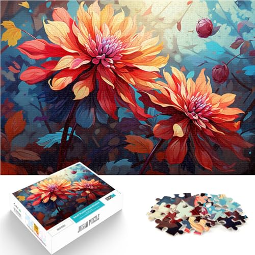 1000-teiliges Puzzle für Erwachsene, Herbstblätter, Aster, DIY-Puzzle-Spielzeug, Herausforderung für die Gehirnintelligenz, süchtig machendes Spielzeug,38x52cm, 1000-teiliges Puzzle für Erwachsene, Herbstblätter, Aster, DIY-Puzzle-Spielzeug, Herausforderung für die Gehirnintelligenz, süchtig machendes Spielzeug,38x52cm, von SYUNFEI