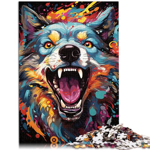 1000-teiliges Puzzle für Erwachsene, Hundegemälde, Puzzle für Lernspiele, Herausforderung, Spielzeug, Heimkunstdekor, 19,7 x 29,5 Zoll, von SYUNFEI