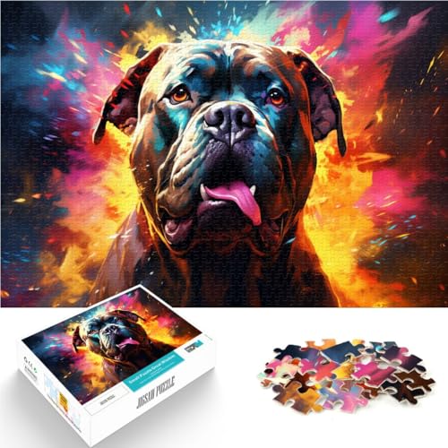 Puzzle 2000 Teile Erwachsene, buntes Hundemalen, Lernspiel, herausforderndes Spielzeug, tolle Geschenke und Spielzeuge, 70 x 100 cm, geeignet Kinder und Jugendliche ab 14 Jahren von SYUNFEI