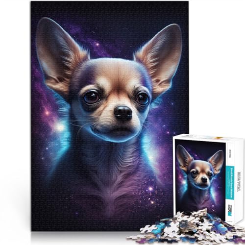 Puzzle 2000 Teile für Erwachsene Galaxy Chihuahua Denkspiel Wanddekoration Einzigartige Geburtstags 27,56 x 39,37 Zoll Puzzle 2000 Teile für Erwachsene Galaxy Chihuahua Denkspiel Wanddekoration Einzigartige Geburtstags 27,56 x 39,37 Zoll von SYUNFEI