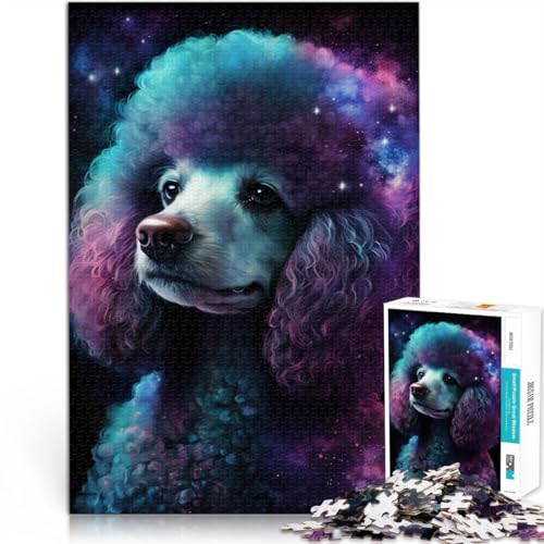 Puzzle Erwachsene, 1000 Teile, Galaxie-Pudel-Muster, zum Zusammenbauen, Wanddekoration, einzigartige Geburtstags, 50 x 75 cm, Teenager ab 14 Jahren von SYUNFEI