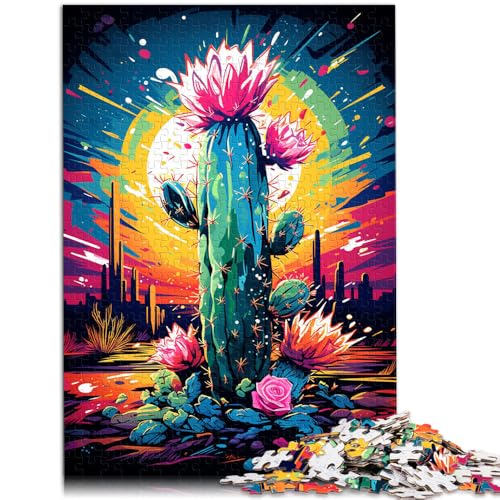 Puzzle 1000 Teile für Erwachsene, Kaktus-Cartoon-Puzzle, Wanddekoration, einzigartige Geburtstags, 14,96 x 20,47 Zoll Puzzle 1000 Teile für Erwachsene, Kaktus-Cartoon-Puzzle, Wanddekoration, einzigartige Geburtstags, 14,96 x 20,47 Zoll von SYUNFEI