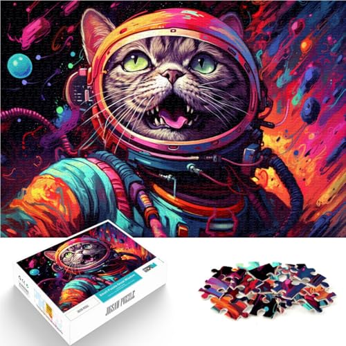 Puzzle für Erwachsene, 1000 Teile, psychedelisches Katzenspielzeug, Denkspiel, ganze Familie, 50 x 75 cm, für Teenager ab 14 Jahren Puzzle für Erwachsene, 1000 Teile, psychedelisches Katzenspielzeug, Denkspiel, ganze Familie, 50 x 75 cm, für Teenager ab 14 Jahren von SYUNFEI