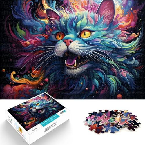 Puzzle für Erwachsene 1000 Teile Katzenkunst Lernspiele Heimdekorationspuzzle Weihnachtspuzzlegeschenke 14,96 Zoll x 20,47 Zoll Puzzle für Erwachsene 1000 Teile Katzenkunst Lernspiele Heimdekorationspuzzle Weihnachtspuzzlegeschenke 14,96 Zoll x 20,47 Zoll von SYUNFEI