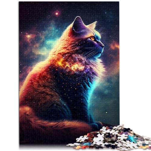 Puzzle für Erwachsene 1000 Teile Katzenspielzeug Lernspiele Stressabbauendes Lernspiel für Geburtstag, Weihnachten 19,7 Zoll x 29,5 Zoll von SYUNFEI