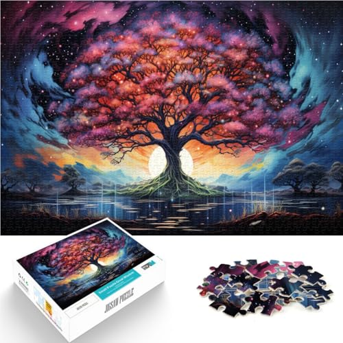 1000-teiliges Puzzle für Erwachsene, Kirschblütenbaum, Spielzeug, Denkspiel, Lernspiel für Geburtstag, Weihnachten, 26x38cm von SYUNFEI
