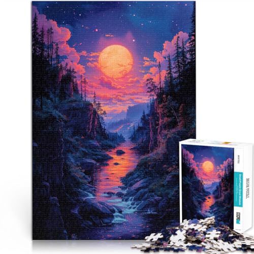 1000-teiliges Puzzle für Erwachsene, Kirschblütenlandschaft, Denksportaufgabe, tolles, 38x52cm, für Teenager ab 14 Jahren von SYUNFEI