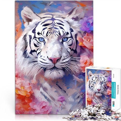 Puzzle für Erwachsene, 1000 Teile, Tiertiger, pädagogisches Spielzeug zum Stressabbau, tolle Geschenke und Spielzeuge, 50 x 75 cm, für Teenager ab 14 Jahren von SYUNFEI