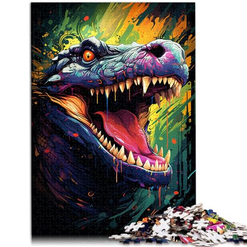 Puzzle für Erwachsene, 1000 Teile, Krokodil-Puzzle für Lernspiele, Herausforderungsspielzeug, Weihnachtspuzzle, Geschenke, 14,96 x 20,47 Zoll Puzzle für Erwachsene, 1000 Teile, Krokodil-Puzzle für Lernspiele, Herausforderungsspielzeug, Weihnachtspuzzle, Geschenke, 14,96 x 20,47 Zoll von SYUNFEI