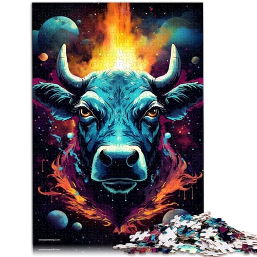 Puzzle für Erwachsene, 1000 Teile, Bunte Kühe, Spielzeug, Denkspiel, anspruchsvoll, Aber unterhaltsam und humorvoll,38x52cm Puzzle für Erwachsene, 1000 Teile, Bunte Kühe, Spielzeug, Denkspiel, anspruchsvoll, Aber unterhaltsam und humorvoll,38x52cm von SYUNFEI