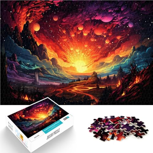 Puzzle mit 1000 Teilen für Erwachsene, Kunst, Denkspiel, jedes Teil ist einzigartig – anspruchsvolles Familienspiel, 26x38cm, für Teenager ab 14 Jahren von SYUNFEI