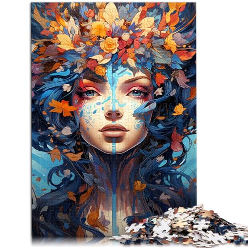 1000-teiliges Puzzle für Erwachsene, Kunst-Blumengöttin, Puzzle, Lernspiele, Lernspiel für Geburtstag, Weihnachten, 19,7 x 29,5 Zoll, von SYUNFEI