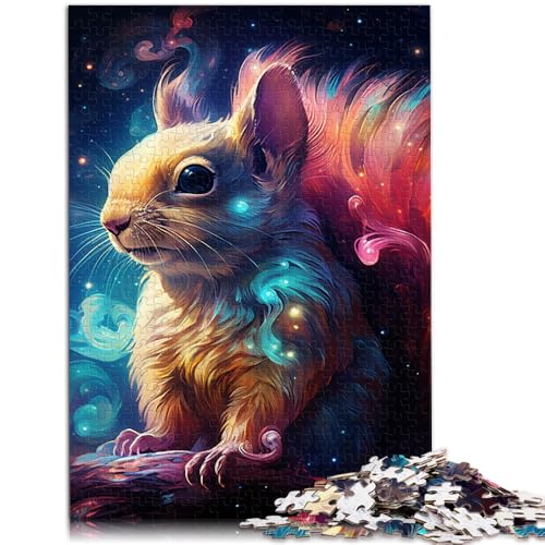 Puzzle 1000 Teile für Erwachsene, Kunst, süßes Eichhörnchen, interessantes Puzzle zur Stressreduzierung, Heimkunstdekor, 14,96 x 20,47 Zoll, für Teenager ab 14 Jahren Puzzle 1000 Teile für Erwachsene, Kunst, süßes Eichhörnchen, interessantes Puzzle zur Stressreduzierung, Heimkunstdekor, 14,96 x 20,47 Zoll, für Teenager ab 14 Jahren von SYUNFEI