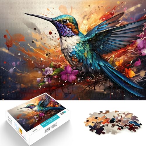Puzzle 1000 Teile für Erwachsene, Kunst zum Malen von Kolibris, interessante Puzzles zur Stressreduzierung, 14,96 x 20,47 Zoll, Staycation, Zeit totschlagen Puzzle 1000 Teile für Erwachsene, Kunst zum Malen von Kolibris, interessante Puzzles zur Stressreduzierung, 14,96 x 20,47 Zoll, Staycation, Zeit totschlagen von SYUNFEI