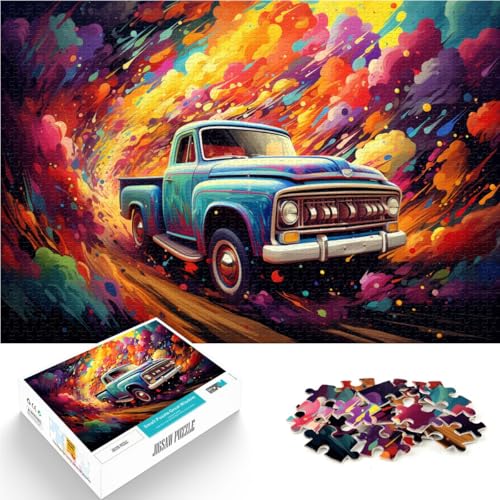 Puzzle 1000 Teile für Erwachsene, LKW-Puzzle zum Bemalen, Mitmachspiel, Lernspiel für Geburtstag, Weihnachten,50x75cm, für 14-Jährige Puzzle 1000 Teile für Erwachsene, LKW-Puzzle zum Bemalen, Mitmachspiel, Lernspiel für Geburtstag, Weihnachten,50x75cm, für 14-Jährige von SYUNFEI