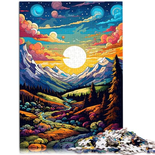 1000-teiliges Puzzle für Erwachsene, Landschafts-Denkspiel, ganze Familie,38x52cm, für Teenager ab 14 Jahren von SYUNFEI