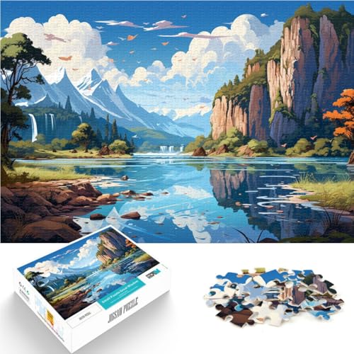 Puzzle für Erwachsene mit 1000 Teilen, Landschaftsspielzeug, Denkspiel, ganze Familie, 50 x 75 cm, für Teenager ab 14 Jahren Puzzle für Erwachsene mit 1000 Teilen, Landschaftsspielzeug, Denkspiel, ganze Familie, 50 x 75 cm, für Teenager ab 14 Jahren von SYUNFEI