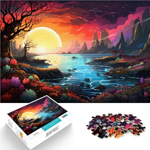 Puzzle für Erwachsene, 2000 Teile, Landschaft, Lernspiele für Zuhause, DIY-Spielzeug, Weihnachtswunschliste mit Weihnachtsmann, 70 x 100 cm, für 14-Jährige von SYUNFEI