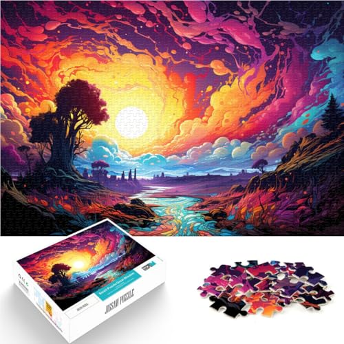 Puzzle 2000 Teile für Erwachsene, Landschaftspuzzle als Geschenk für die ganze Familie, 70 x 100 cm, für 14-Jährige von SYUNFEI