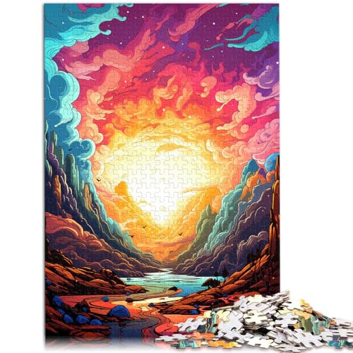 1000-teiliges Puzzle für Erwachsene mit Landschaftsmotiv, lustige Familienspiele, Wanddekoration, einzigartige Geburtstags, 50 x 75 cm, von SYUNFEI