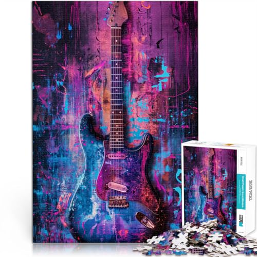 Puzzle für Erwachsene, 1000 Teile, Lila Gitarre, pädagogische Herausforderung, Lernspiel für Geburtstag, Weihnachten,50x75cm, für 14-Jährige Puzzle für Erwachsene, 1000 Teile, Lila Gitarre, pädagogische Herausforderung, Lernspiel für Geburtstag, Weihnachten,50x75cm, für 14-Jährige von SYUNFEI