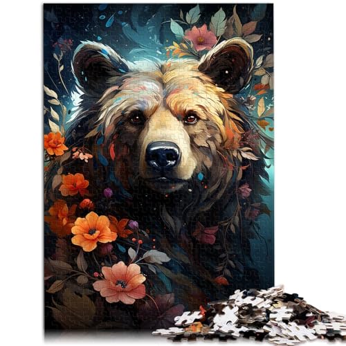 Puzzle für Erwachsene, 1000 Teile, bunter Löwe, Lernspiele für Zuhause, DIY-Spielzeug, Lernspiel für Geburtstag, Weihnachten, 26x38cm von SYUNFEI