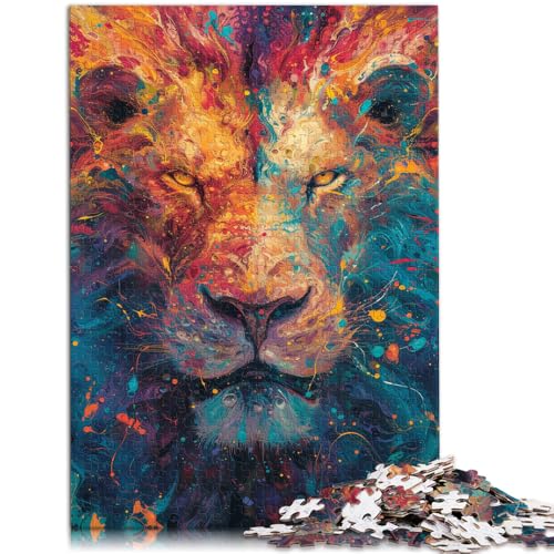Puzzle 1000 Teile für Erwachsene, Psychedelische Löwenkunst, lustige Spiele, Lernspiel für Geburtstag, Weihnachten,50x75cm, für Teenager ab 14 Jahren Puzzle 1000 Teile für Erwachsene, Psychedelische Löwenkunst, lustige Spiele, Lernspiel für Geburtstag, Weihnachten,50x75cm, für Teenager ab 14 Jahren von SYUNFEI