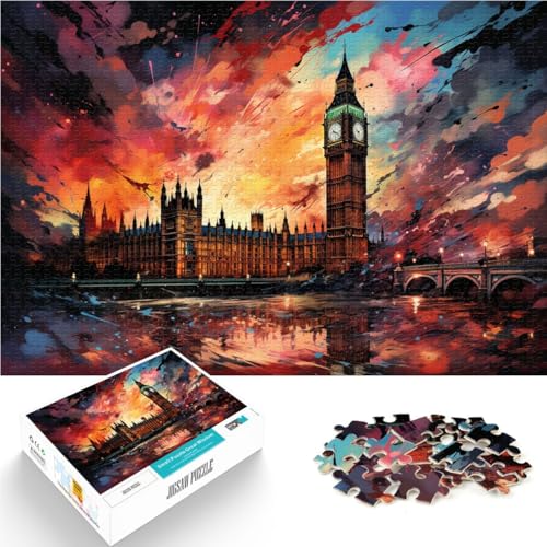 Puzzle für Erwachsene, 1000 Teile, London, Lernspielzeug, Familienspiele, tolles Geschenk für Spiele,38x52cm, für Teenager ab 14 Jahren von SYUNFEI