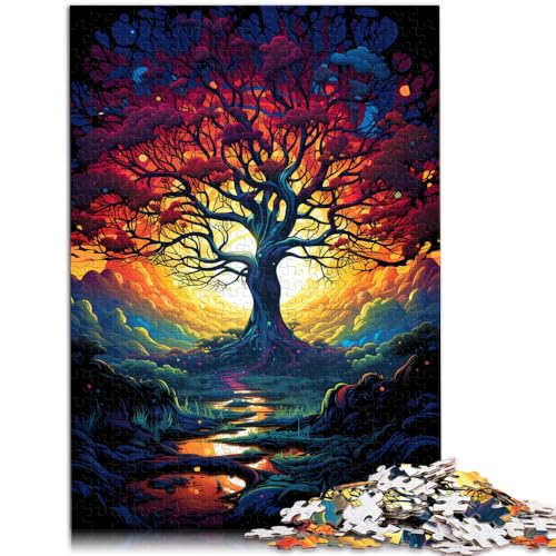 Puzzle für Erwachsene, Malen, Farbe, Sternenhimmel, Baum, 1000 Teile, Puzzle für Erwachsene, 14,96 x 20,47 Zoll, Papppuzzles, Lernspielzeug, Familienspiele Puzzle für Erwachsene, Malen, Farbe, Sternenhimmel, Baum, 1000 Teile, Puzzle für Erwachsene, 14,96 x 20,47 Zoll, Papppuzzles, Lernspielzeug, Familienspiele von SYUNFEI