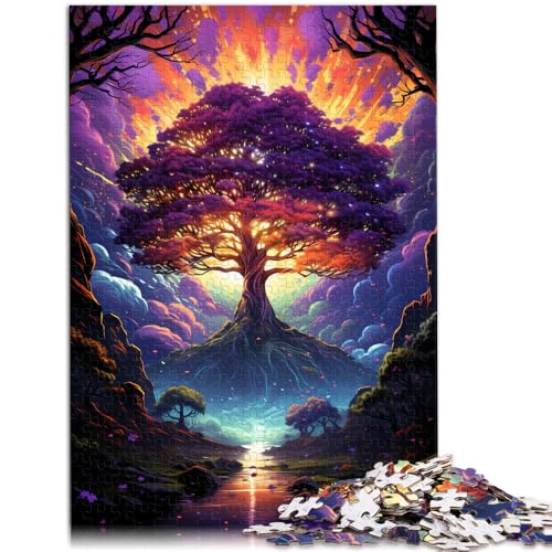 Puzzle für Erwachsene, 1000 Teile, Malen, Farbe, Sternenhimmel, Baum, Familienaktivitätspuzzle, 26x38cm, für Teenager ab 14 Jahren Puzzle für Erwachsene, 1000 Teile, Malen, Farbe, Sternenhimmel, Baum, Familienaktivitätspuzzle, 26x38cm, für Teenager ab 14 Jahren von SYUNFEI