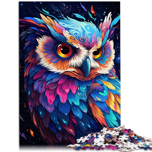 Puzzle 1000 Teile für Erwachsene, Malen, Farbe, Tier, Eule, Dekomprimieren, Intellektuelles Lernspielzeug, Kunstwerk, Geschenk, 10,27 x 14,96 Zoll Puzzle 1000 Teile für Erwachsene, Malen, Farbe, Tier, Eule, Dekomprimieren, Intellektuelles Lernspielzeug, Kunstwerk, Geschenk, 10,27 x 14,96 Zoll von SYUNFEI