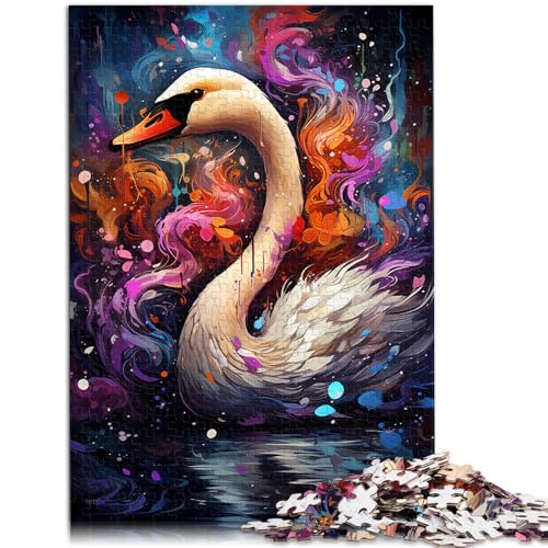 1000-teiliges Puzzle für Erwachsene, Malen, Farbschwan, Lernpuzzle mit passendem Poster und Quizblatt, 14,96 x 20,47 Zoll 1000-teiliges Puzzle für Erwachsene, Malen, Farbschwan, Lernpuzzle mit passendem Poster und Quizblatt, 14,96 x 20,47 Zoll von SYUNFEI