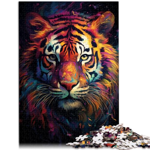 Puzzle 1000 Teile für Erwachsene, Malen, Farbe, Tiger, Denksportaufgabe, Weihnachtswunschliste mit Weihnachtsmann, 26x38cm, für Jugendliche ab 14 Jahren Puzzle 1000 Teile für Erwachsene, Malen, Farbe, Tiger, Denksportaufgabe, Weihnachtswunschliste mit Weihnachtsmann, 26x38cm, für Jugendliche ab 14 Jahren von SYUNFEI