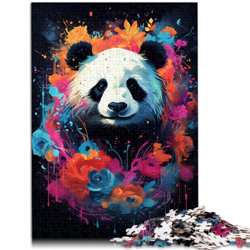 Puzzle für Erwachsene, 1000 Teile, Schnelligkeitswettbewerb „Panda-Hand malen“, mit passendem Poster und Quizblatt,38x52cm Puzzle für Erwachsene, 1000 Teile, Schnelligkeitswettbewerb „Panda-Hand malen“, mit passendem Poster und Quizblatt,38x52cm von SYUNFEI
