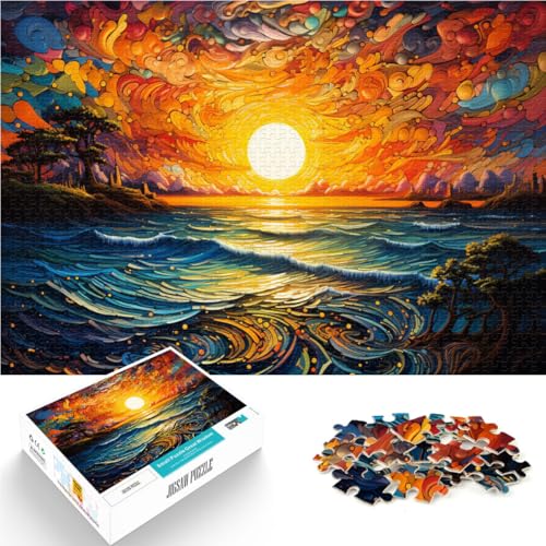 1000-teiliges Puzzle für Erwachsene, Malen von Szenen, Puzzle, Lernspiele, einzigartige Geburtstags, 10,27 x 14,96 Zoll, 1000-teiliges Puzzle für Erwachsene, Malen von Szenen, Puzzle, Lernspiele, einzigartige Geburtstags, 10,27 x 14,96 Zoll, von SYUNFEI